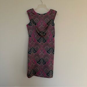 The Limited Size 2 Pink Gray Decorative Professional Office Workwear Dress